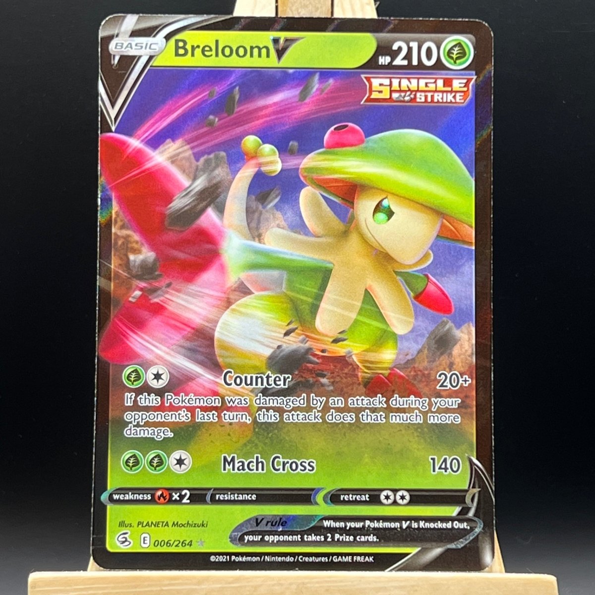 Breloom V #6 Pokemon Card (Fusion Strike) - Unbox Unbored