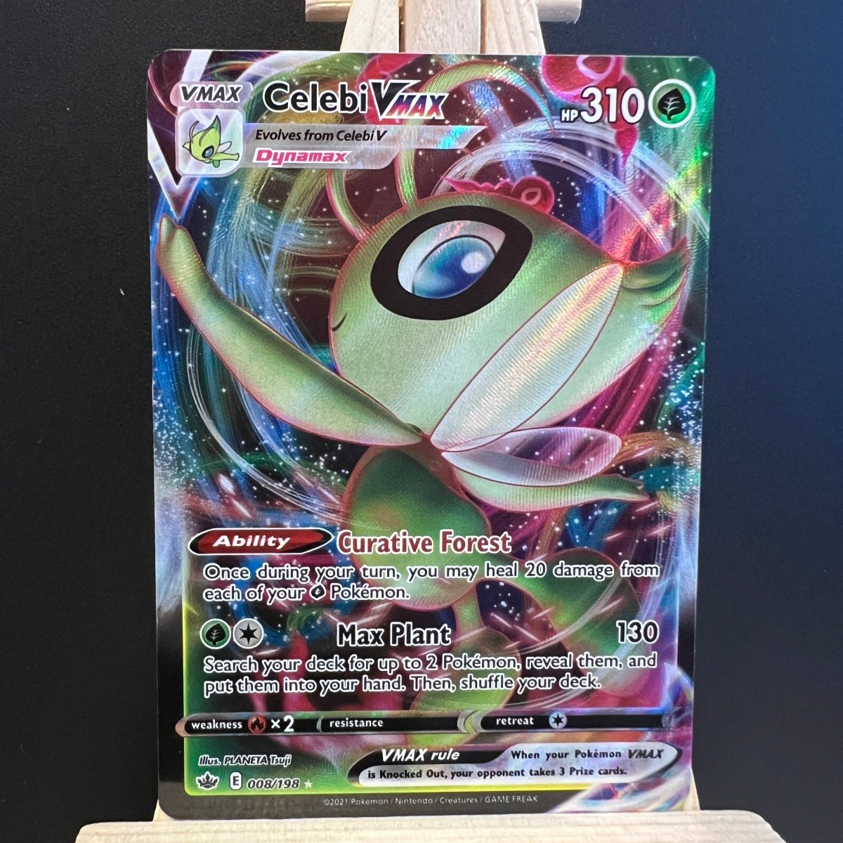 Celebi VMAX #008 Pokemon Card (Chilling Reign) - Unbox Unbored