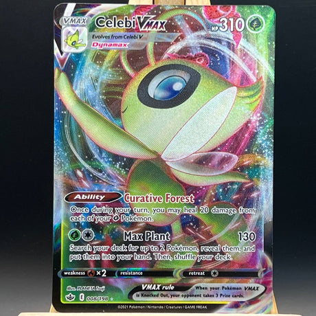 Celebi VMAX #8 Pokemon Card (Chilling Reign) - Unbox Unbored