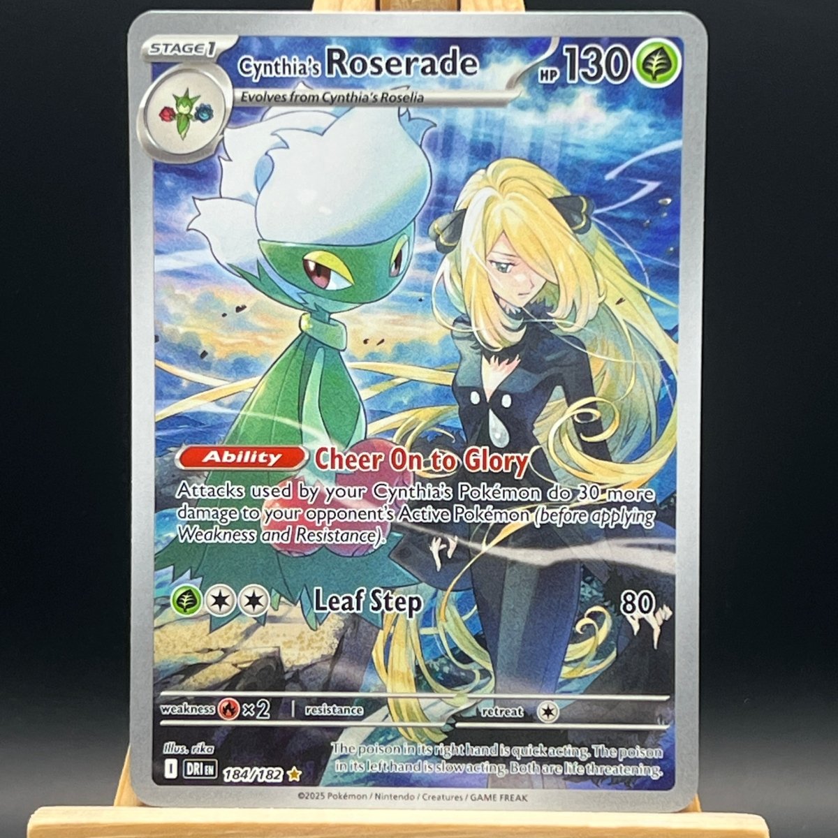 Cynthia's Roserade 184 Pokemon Card (Destined Rivals) - Unbox Unbored