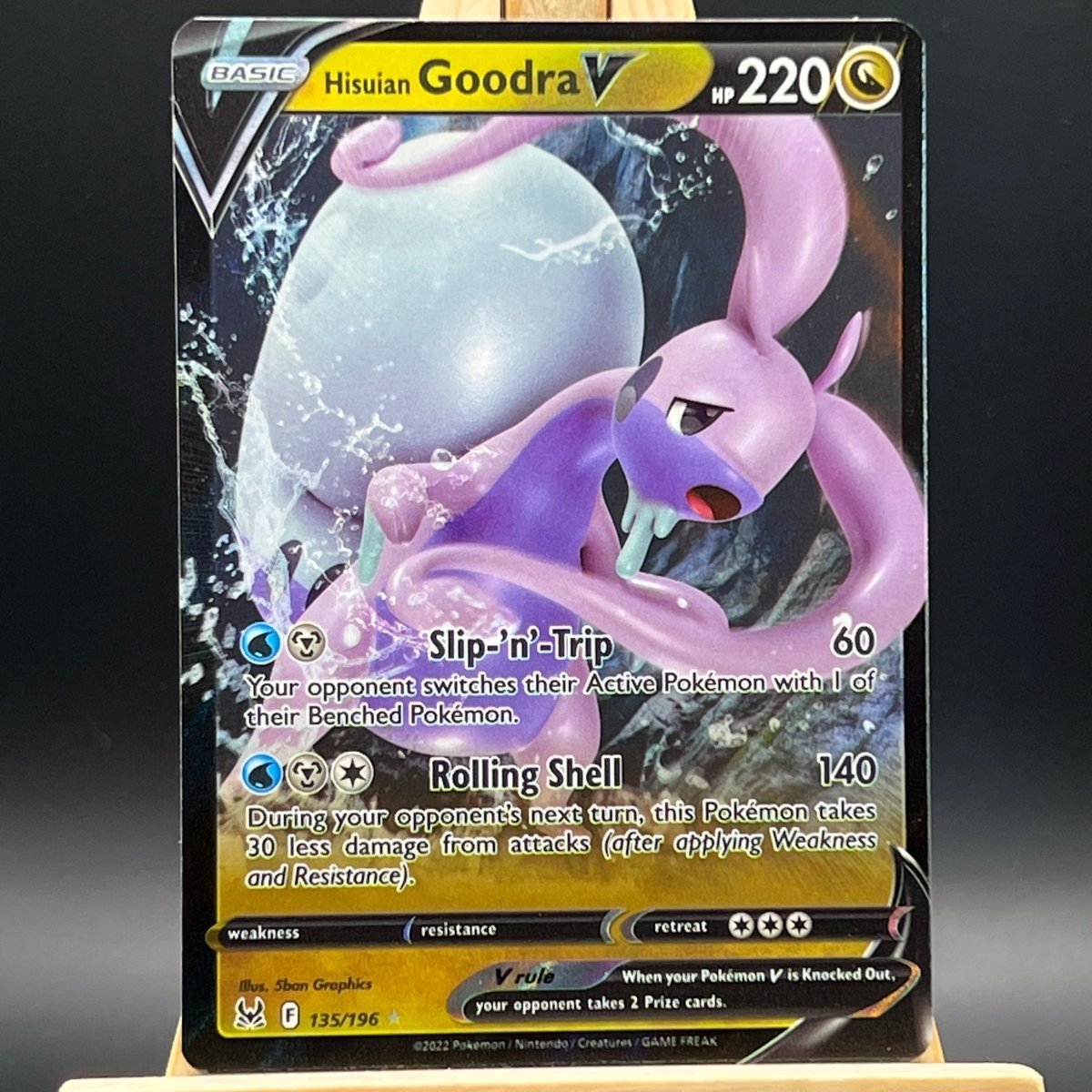 Hisuian Goodra V #135 Pokemon Card (Lost Origin) - Unbox Unbored