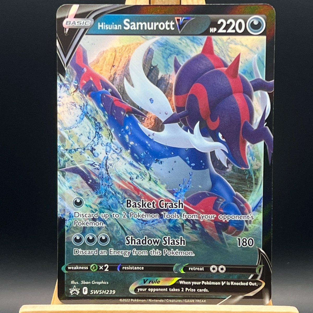 Hisuian Samurott V SWSH239 Pokemon Card (Promo) - Unbox Unbored