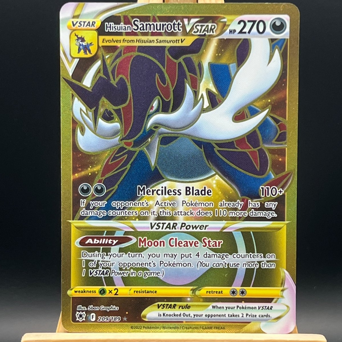 Hisuian Samurott VSTAR 209 Pokemon Card (Astral Radiance) - Unbox Unbored