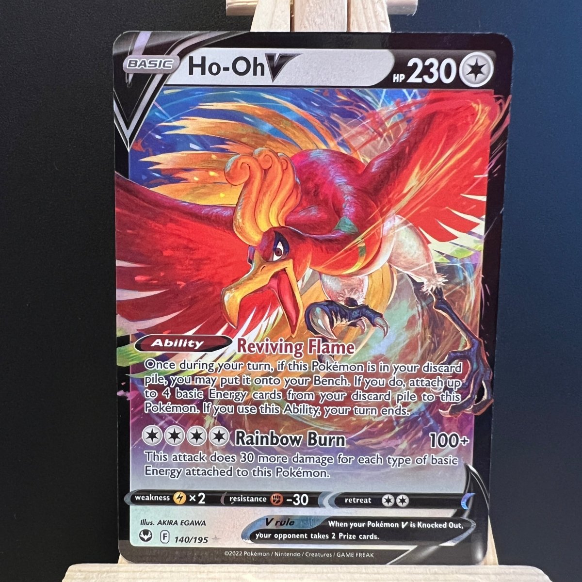 Ho - Oh V #140 Pokemon Card (Silver Tempest) - Unbox Unbored