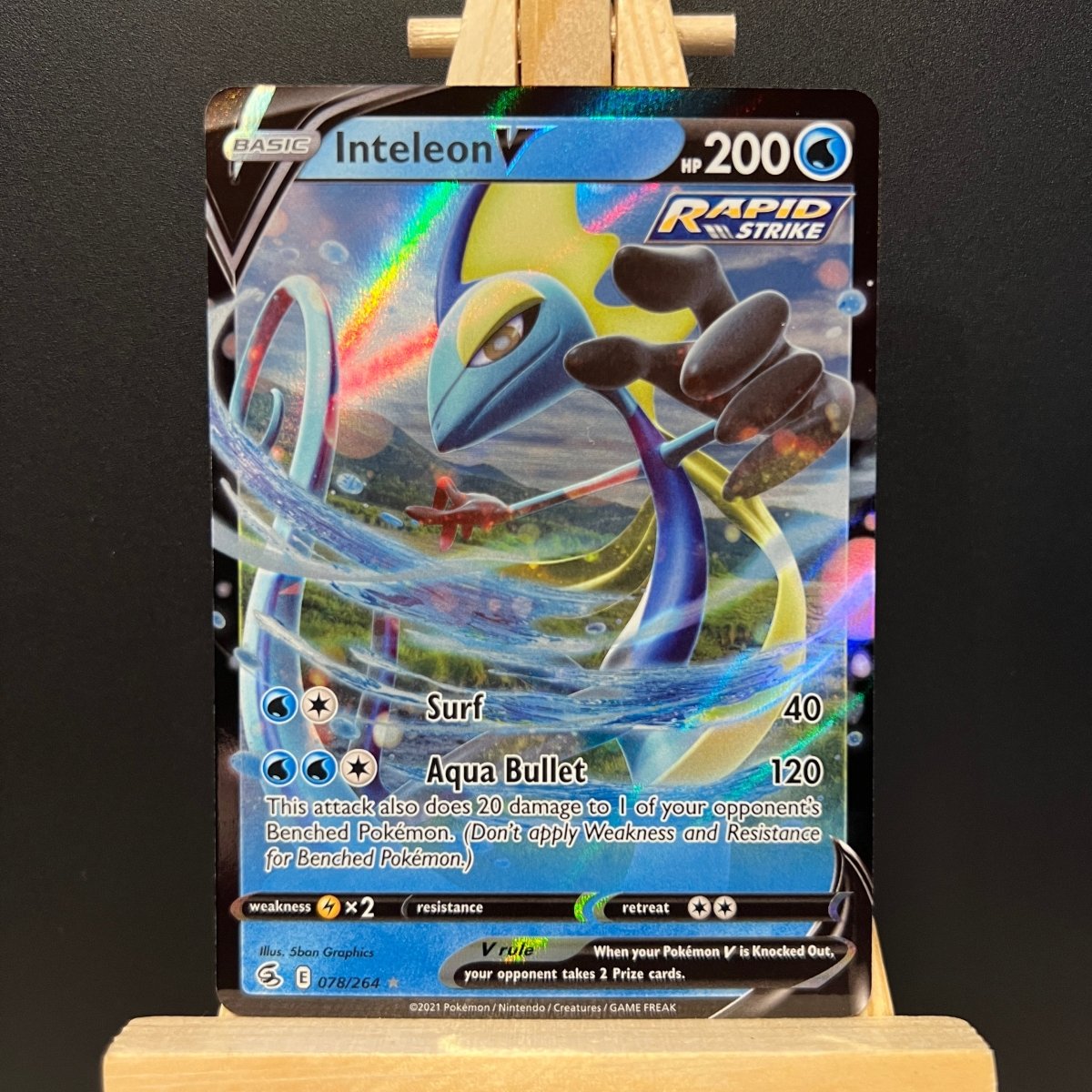 Inteleon V #078 Pokemon Card (Fusion Strike) - Unbox Unbored