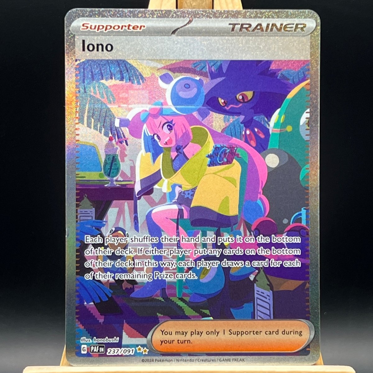 Iono 237 Pokemon Card (Paldean Fates) - Unbox Unbored