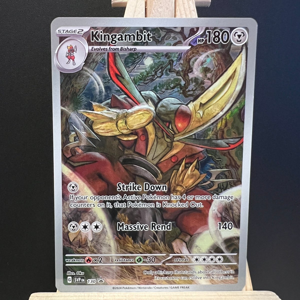 Kingambit #SVP130 Pokemon Card (Black Star Promo) - Unbox Unbored