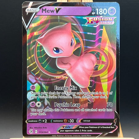 Mew V #113 Pokemon Card (Fusion Strike) - Unbox Unbored
