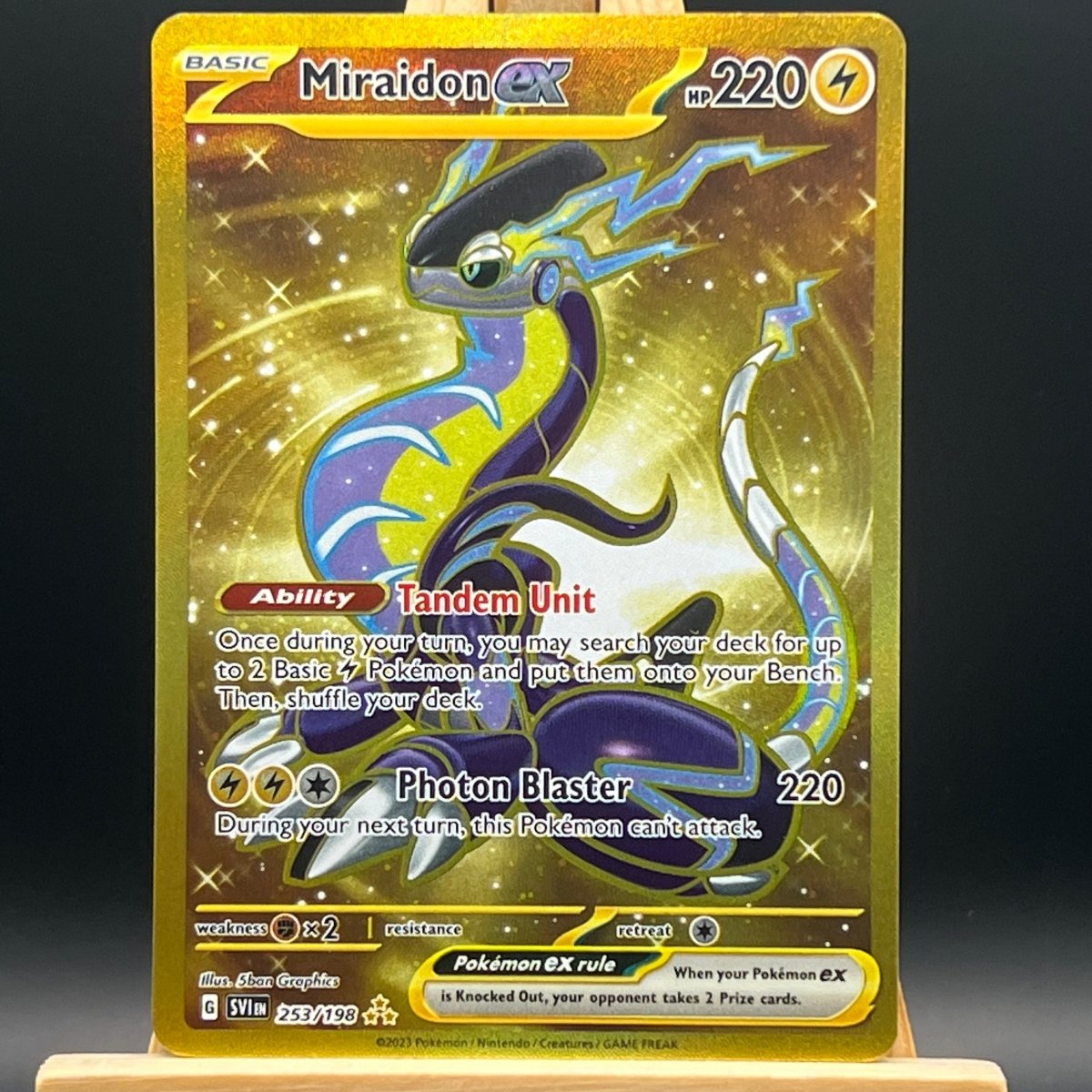 Miraidon ex 253 Pokemon Card (Scarlet & Violet Base) - Unbox Unbored
