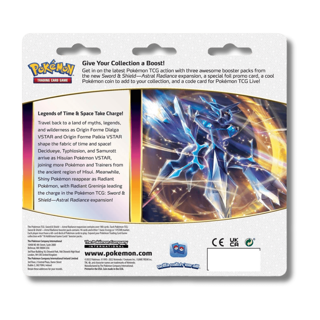 Pokemon TCG: Astral Radiance - 3 Booster Blister Pack - Unbox Unbored