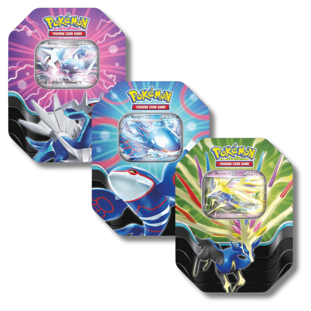 Pokemon TCG: Azure Legends Tin (3 Tin Bundle) - Unbox Unbored