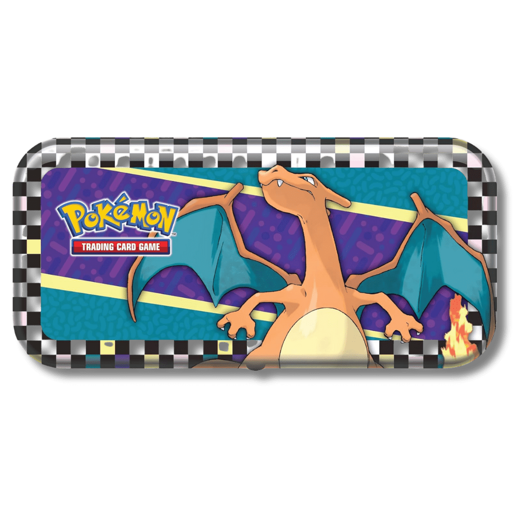 Pokemon TCG: Back to School Pencil Case – Charizard (Tin & 2 Booster Packs) - Unbox Unbored
