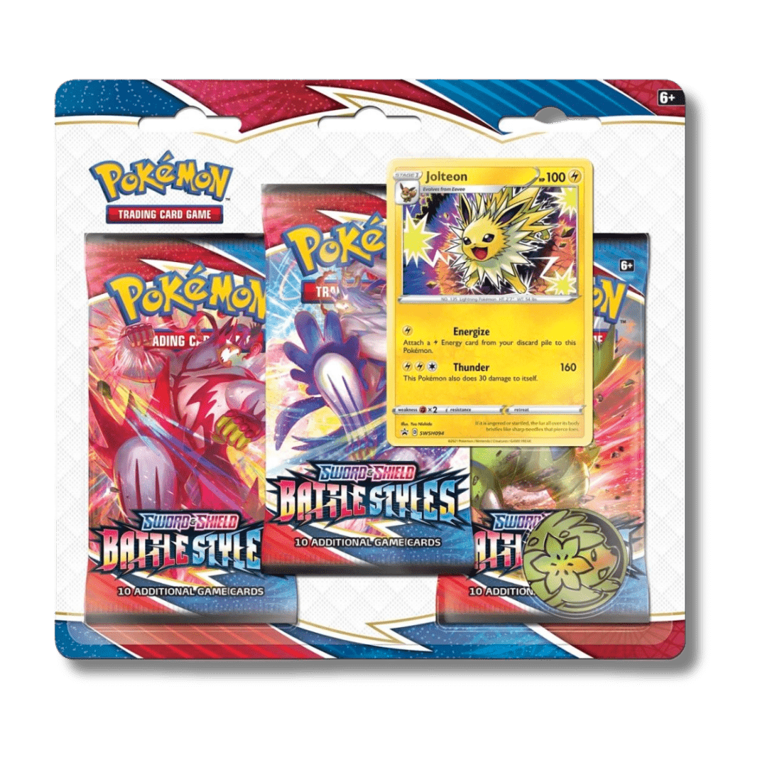 Pokemon TCG: Battle Styles - 3 Booster Blister Pack - Unbox Unbored