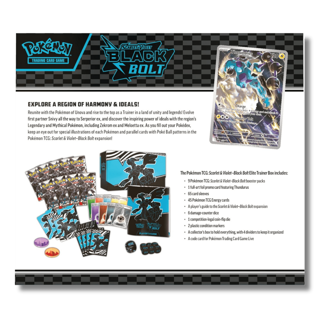 Pokémon TCG: Black Bolt Elite Trainer Box - Unbox Unbored