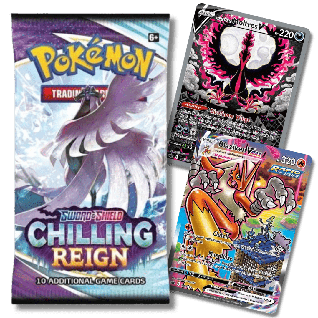 Pokemon TCG: Chilling Reign Booster Pack - Unbox Unbored