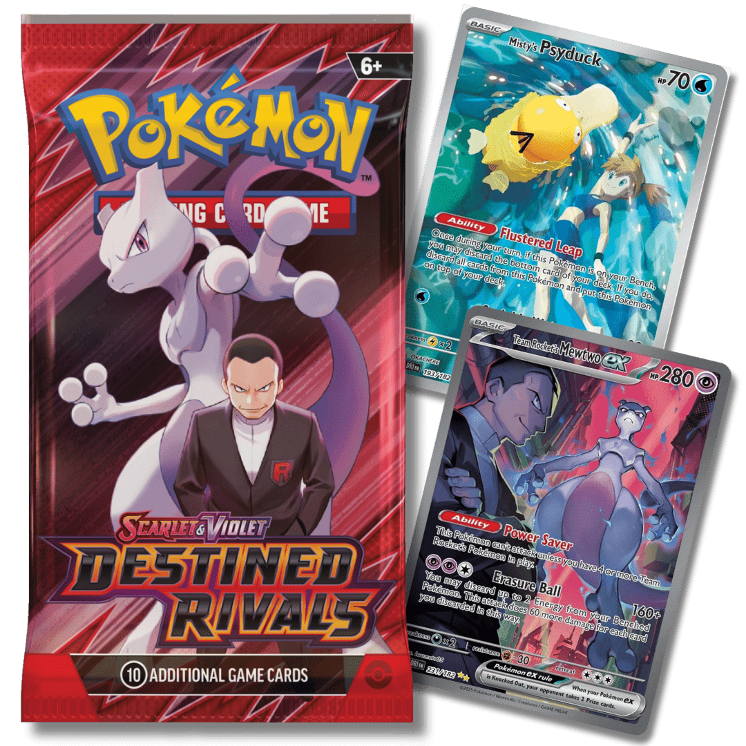Pokemon TCG: Destined Rivals Booster Pack (8 Pack Bundle) - Unbox Unbored