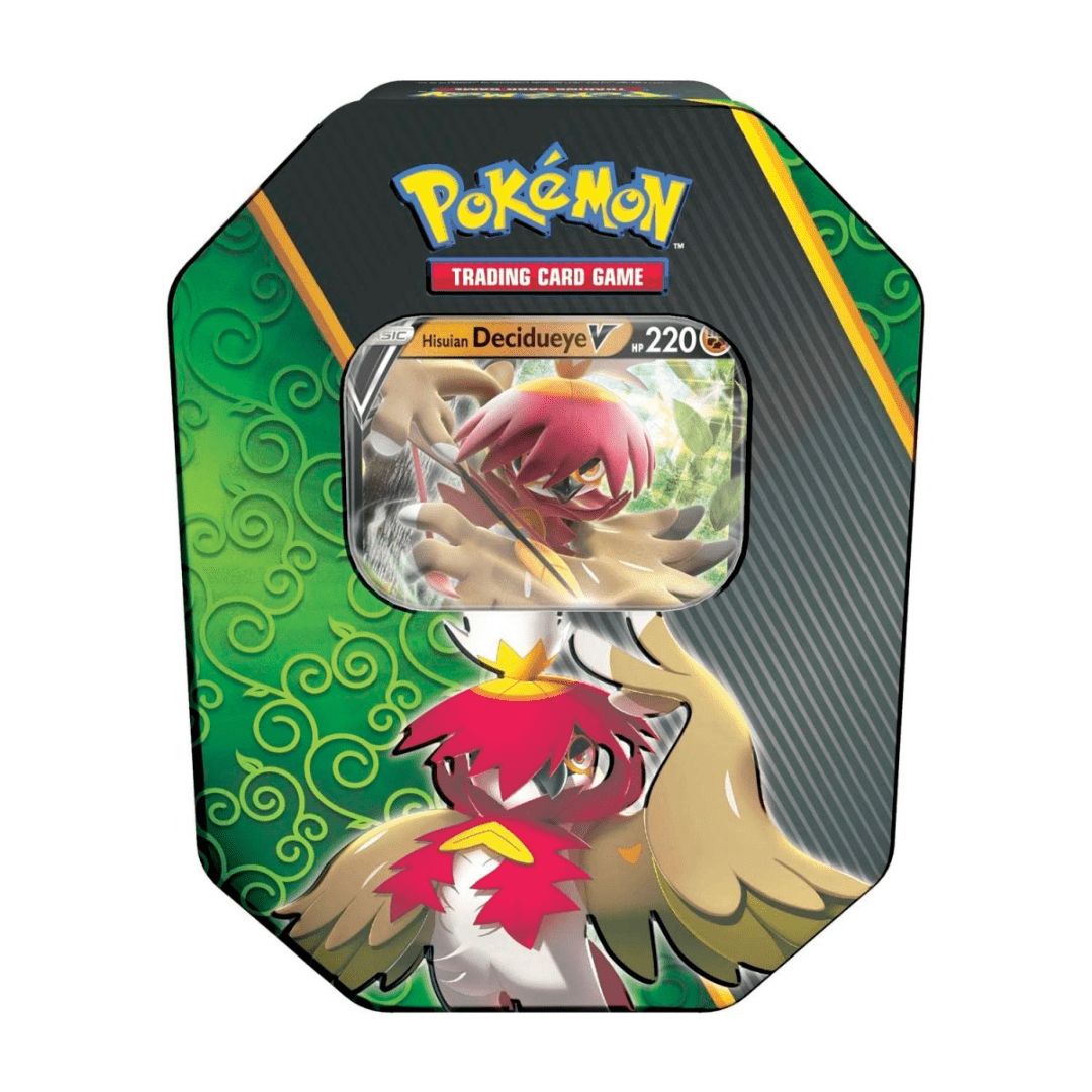 Pokemon TCG: Divergent Powers Tin (Hisuian Decidueye V) - Unbox Unbored