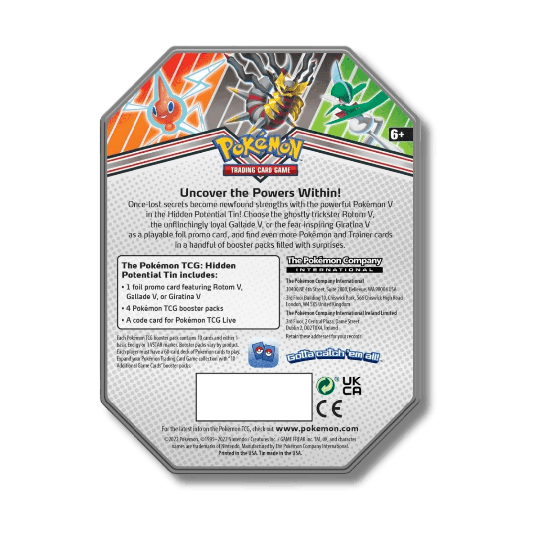 Pokemon TCG: Hidden Potential Tin (Rotom V) - Unbox Unbored