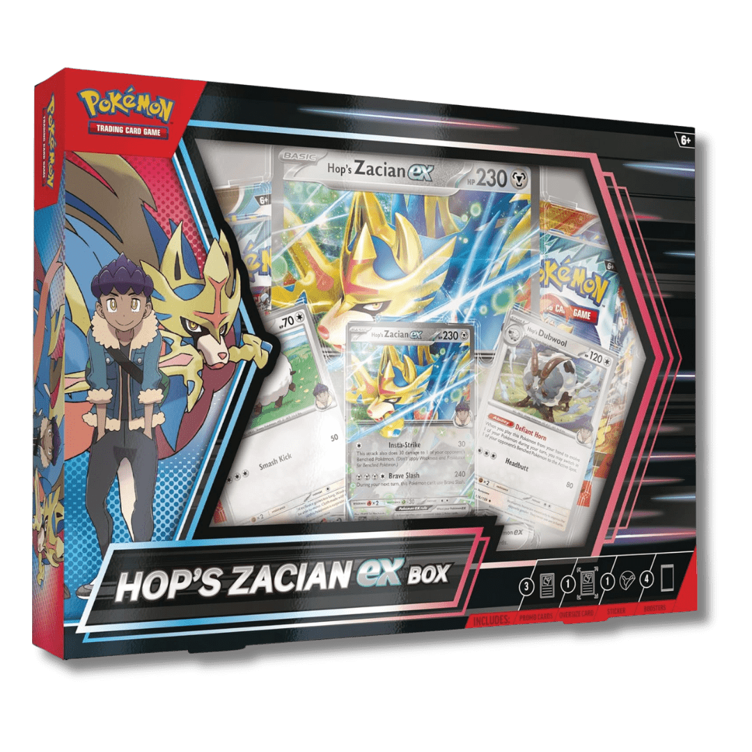 Pokemon TCG: Hop’s Zacian ex Box - Unbox Unbored