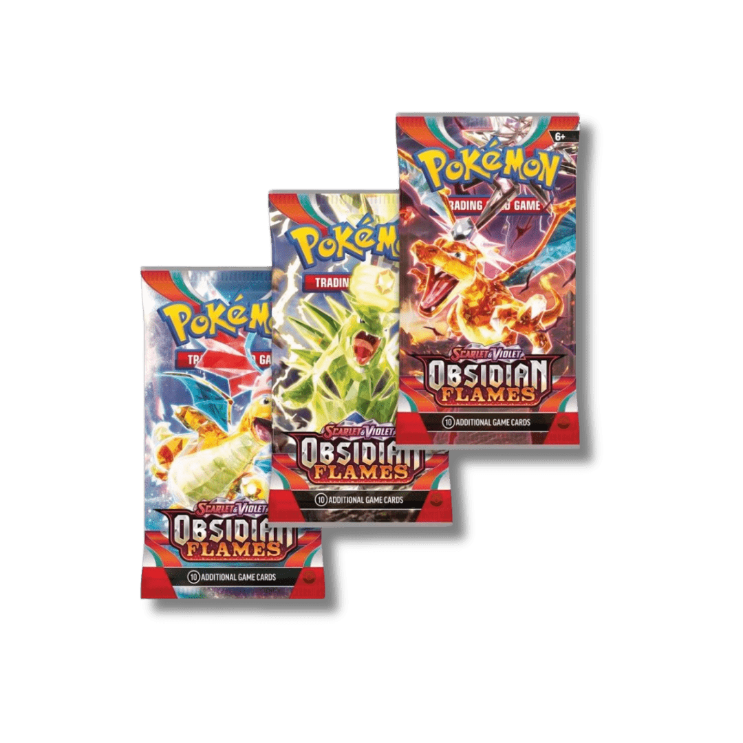 Pokemon TCG: Obsidian Flames - 3 Booster Blister Pack - Unbox Unbored