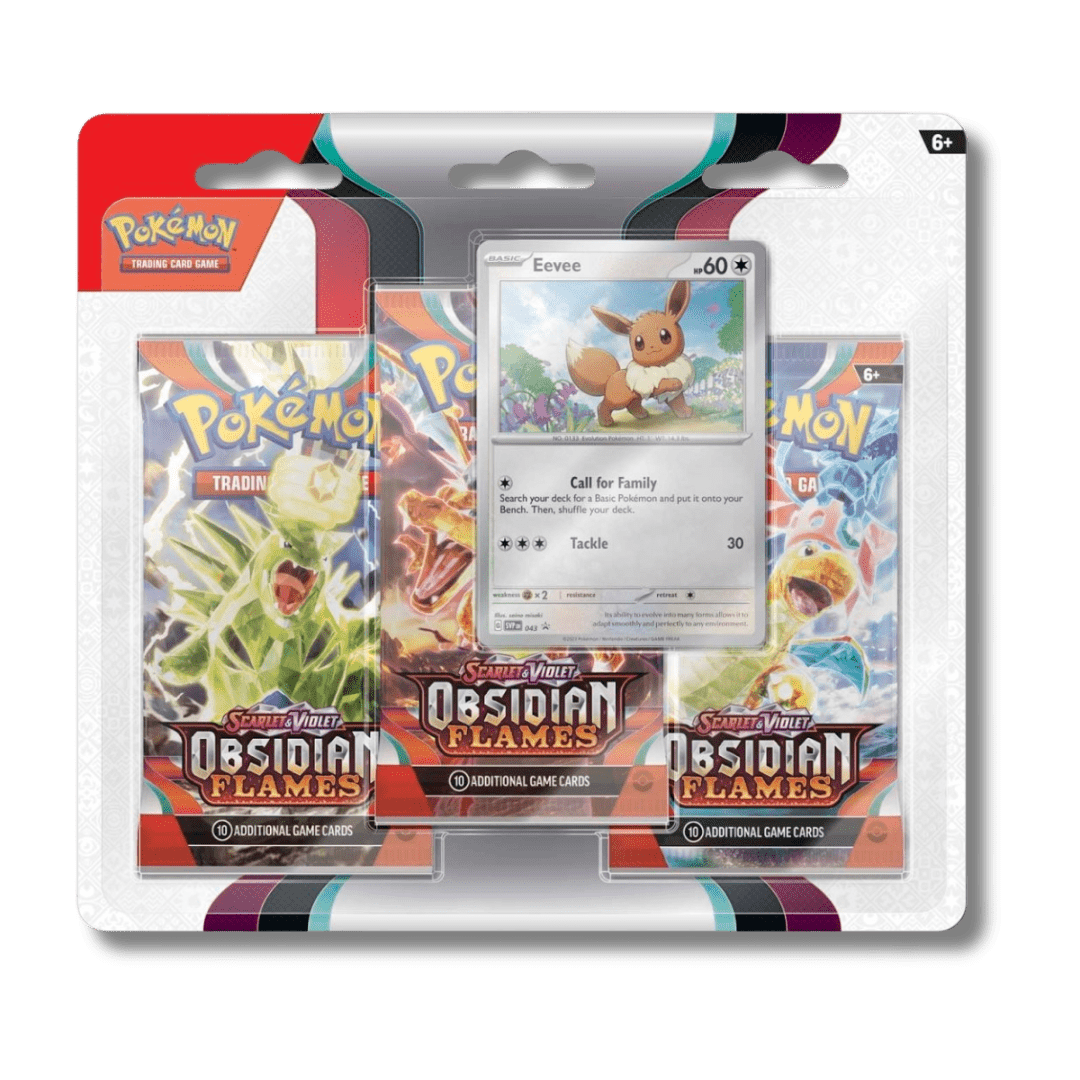 Pokemon TCG: Obsidian Flames - 3 Booster Blister Pack - Unbox Unbored