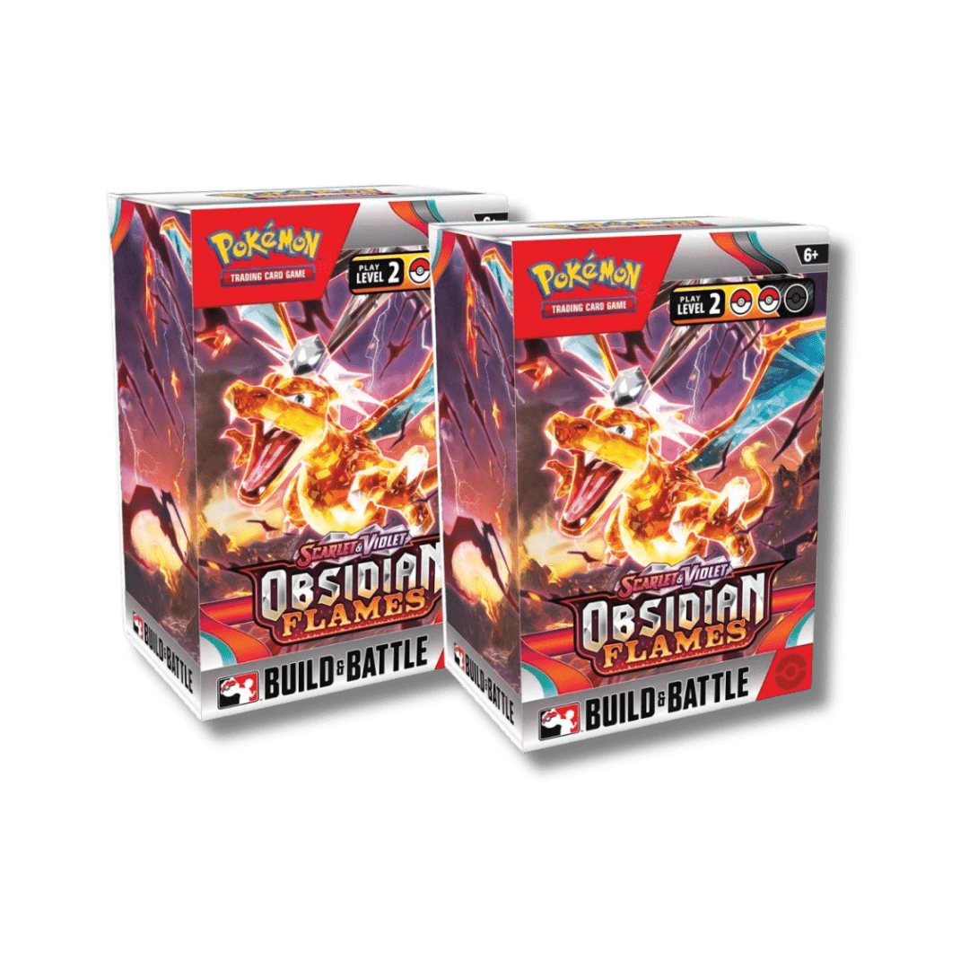 Pokemon TCG: Obsidian Flames Build & Battle Stadium (11 Booster Packs) - Unbox Unbored