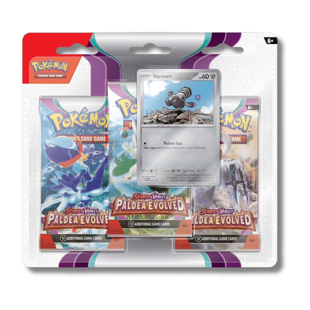 Pokemon TCG: Paldea Evolved - 3 Booster Blister Pack - Unbox Unbored