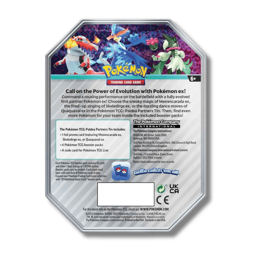 Pokemon TCG: Paldea Partners Tin - Unbox Unbored