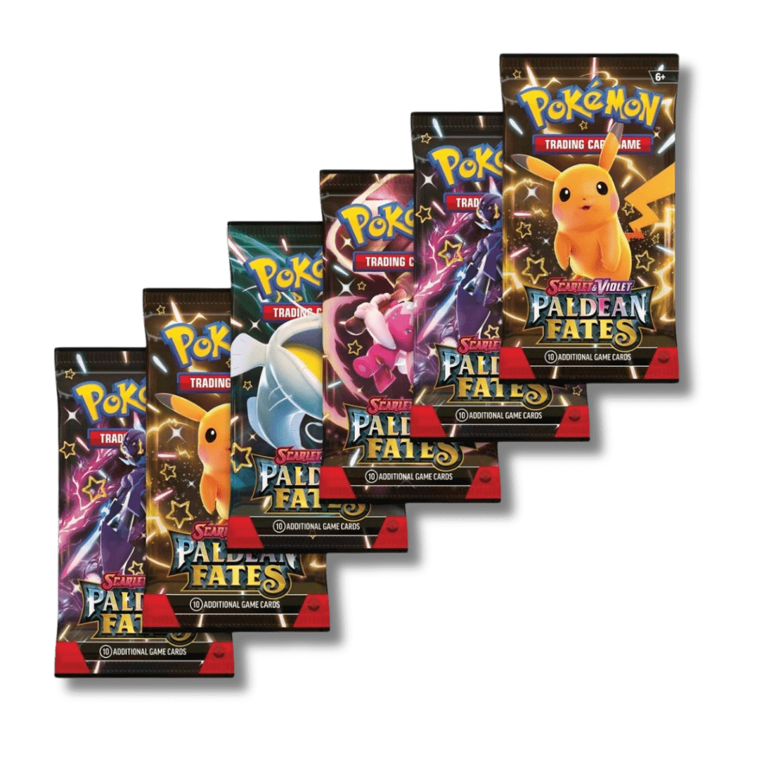 Pokemon TCG: Paldean Fates Booster Bundle (6 Packs) - Unbox Unbored