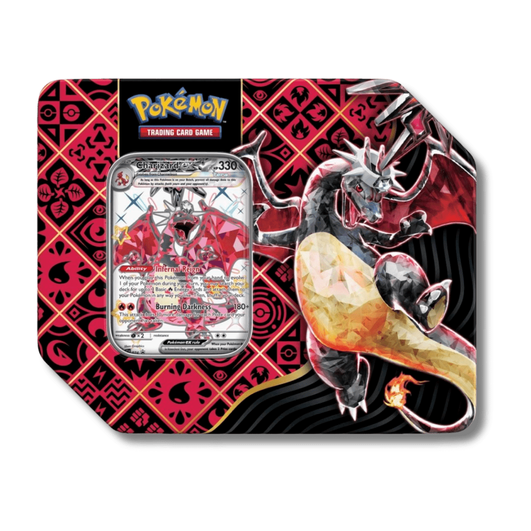 Pokemon TCG: Paldean Fates Large Tin (3 - Tin Bundle) - Unbox Unbored