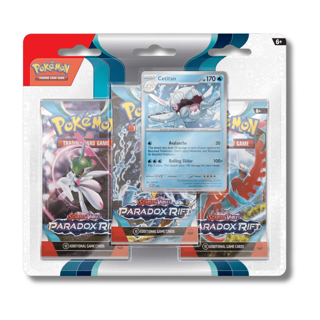 Pokemon TCG: Paradox Rift - 3 Booster Blister Pack - Unbox Unbored