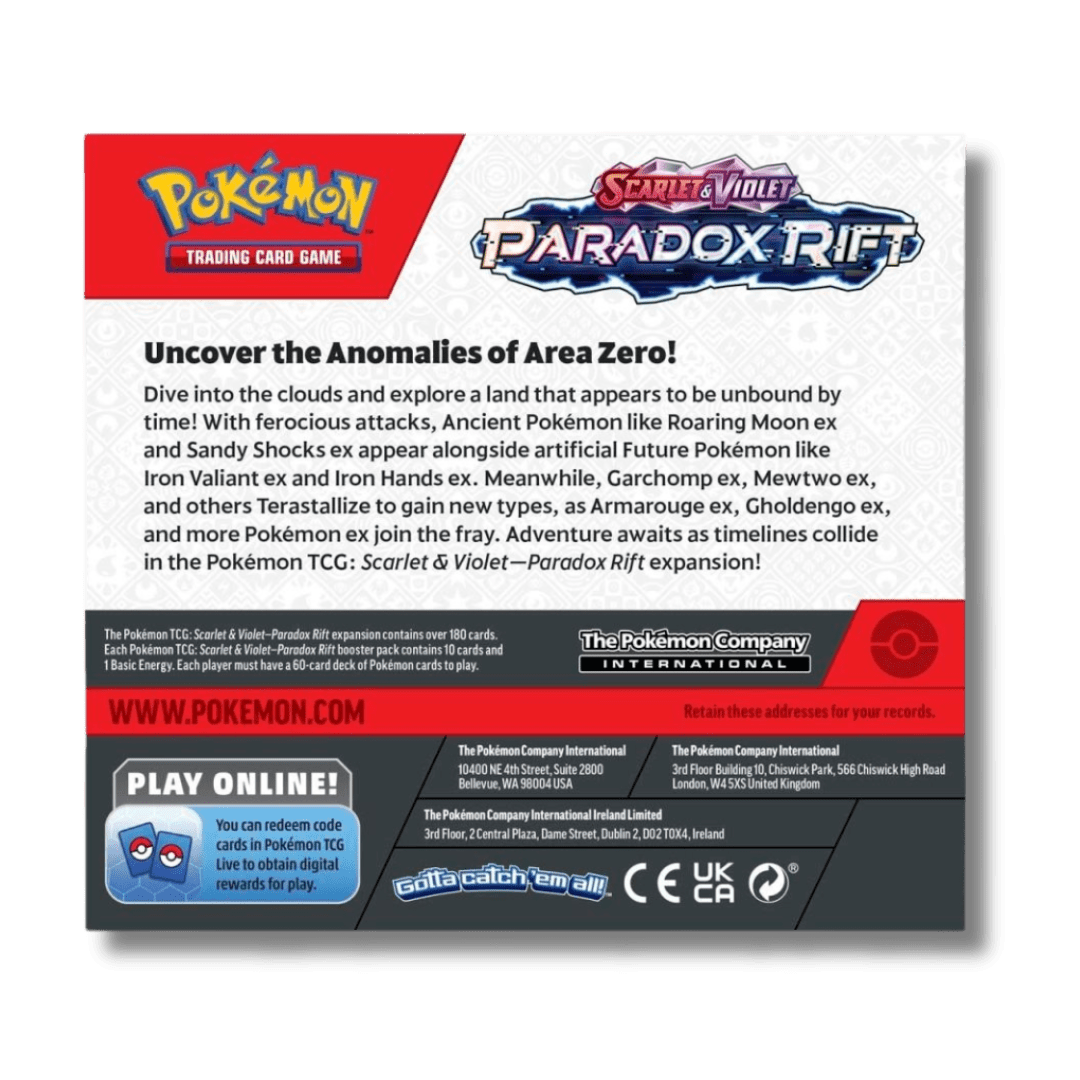 Pokemon TCG: Paradox Rift - Booster Box (36 Packs) - Unbox Unbored