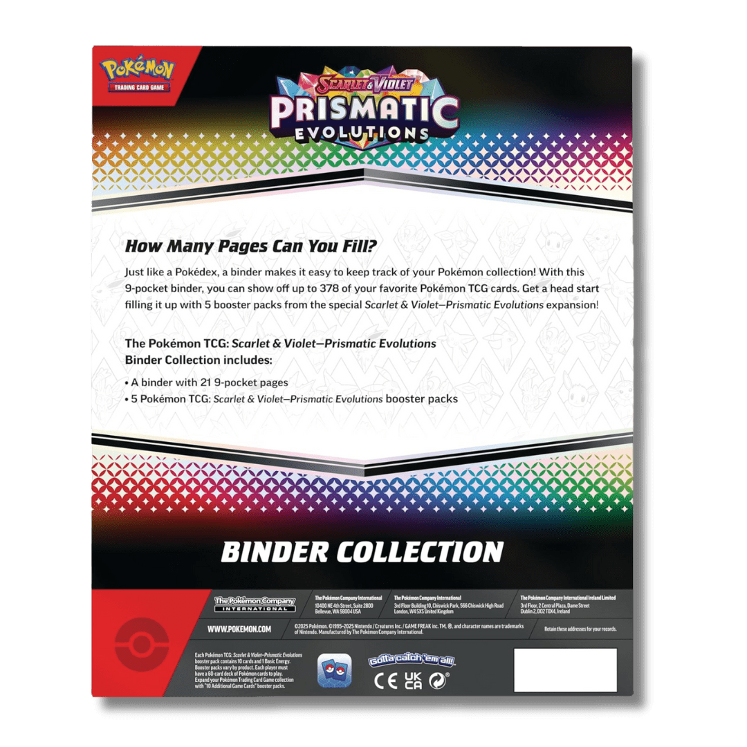 Pokemon TCG: Prismatic Evolutions - Binder Collection - Unbox Unbored