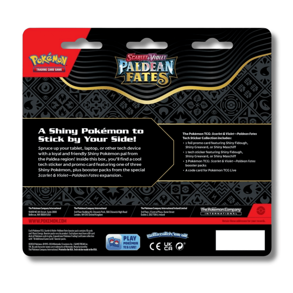Pokemon TCG: Paldean Fates Tech Sticker Collection - Unbox Unbored