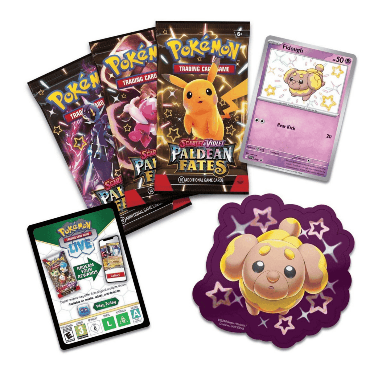 Pokemon TCG: Paldean Fates Tech Sticker Collection - Unbox Unbored