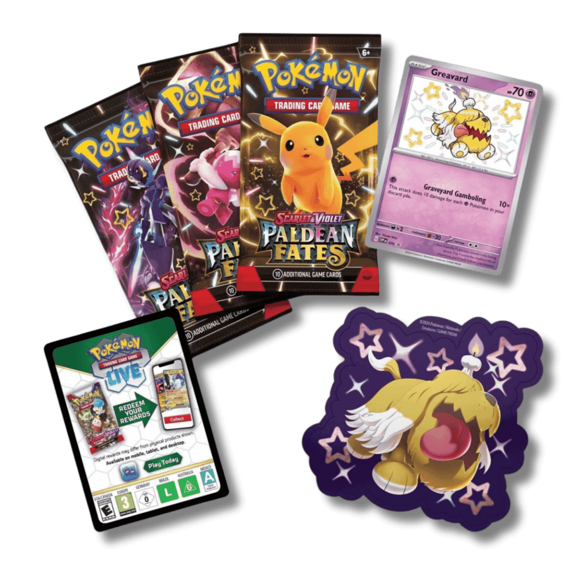 Pokemon TCG: Paldean Fates Tech Sticker Collection - Unbox Unbored