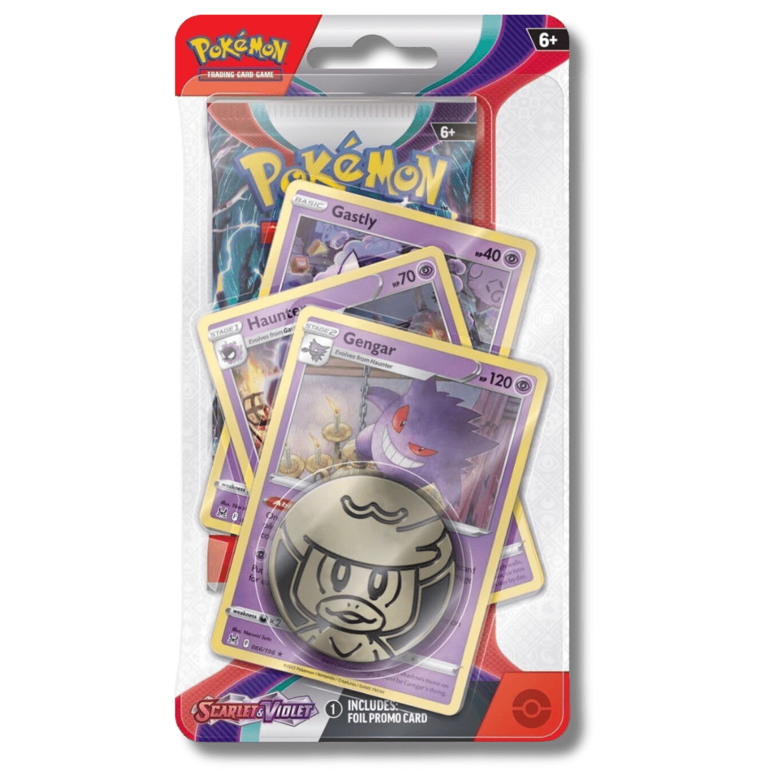 Pokemon TCG: Scarlet & Violet Premium Checklane Blister - Gengar - Unbox Unbored