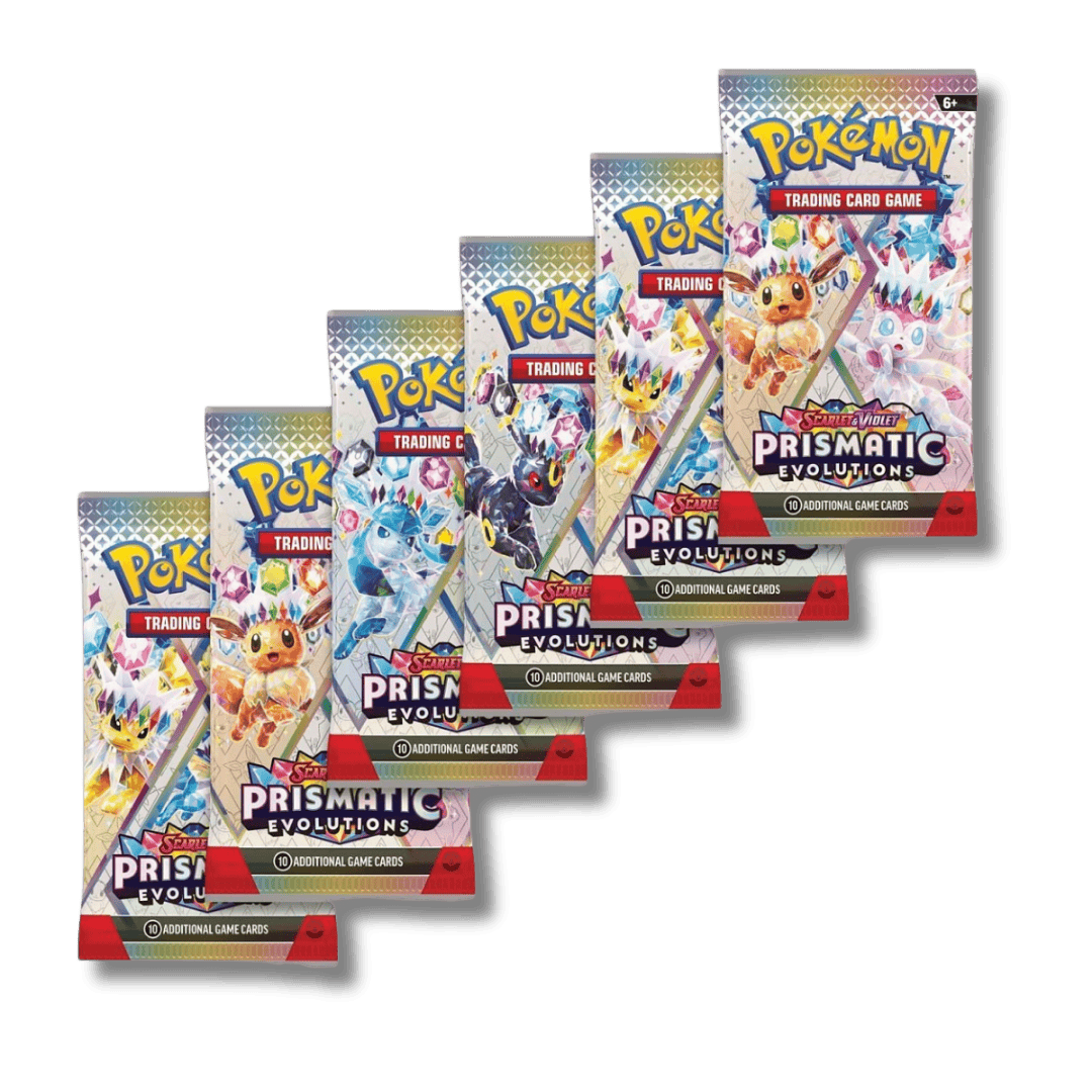 Pokemon TCG: Prismatic Evolutions Booster Bundle (6 Packs) - Unbox Unbored