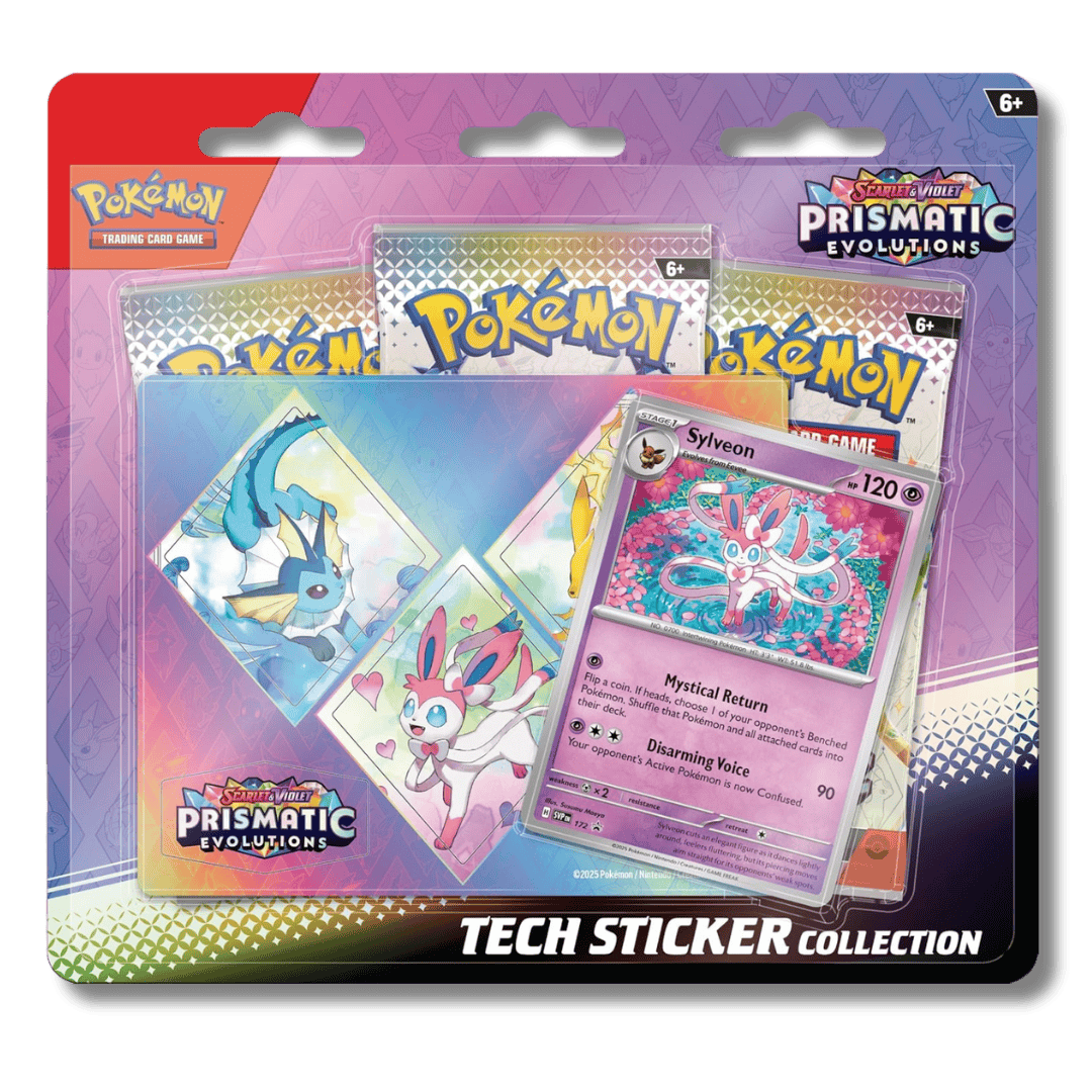 Pokemon TCG: Prismatic Evolutions - Tech Sticker Collection (Sylveon) - Unbox Unbored