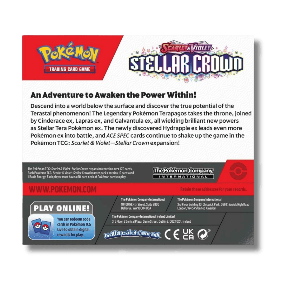 Pokemon TCG: Stellar Crown - Booster Box - Unbox Unbored