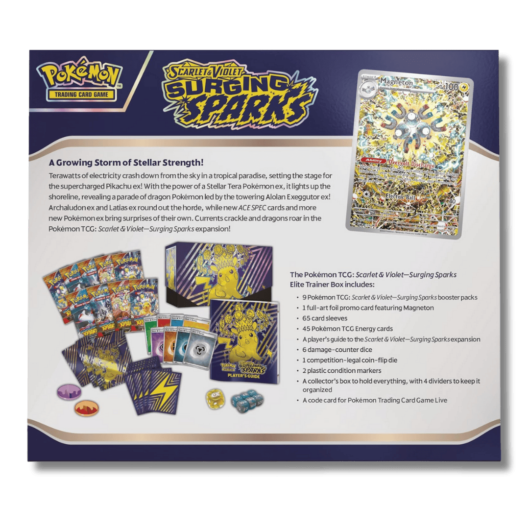 Pokemon TCG: Surging Sparks Elite Trainer Box (ETB) - Unbox Unbored