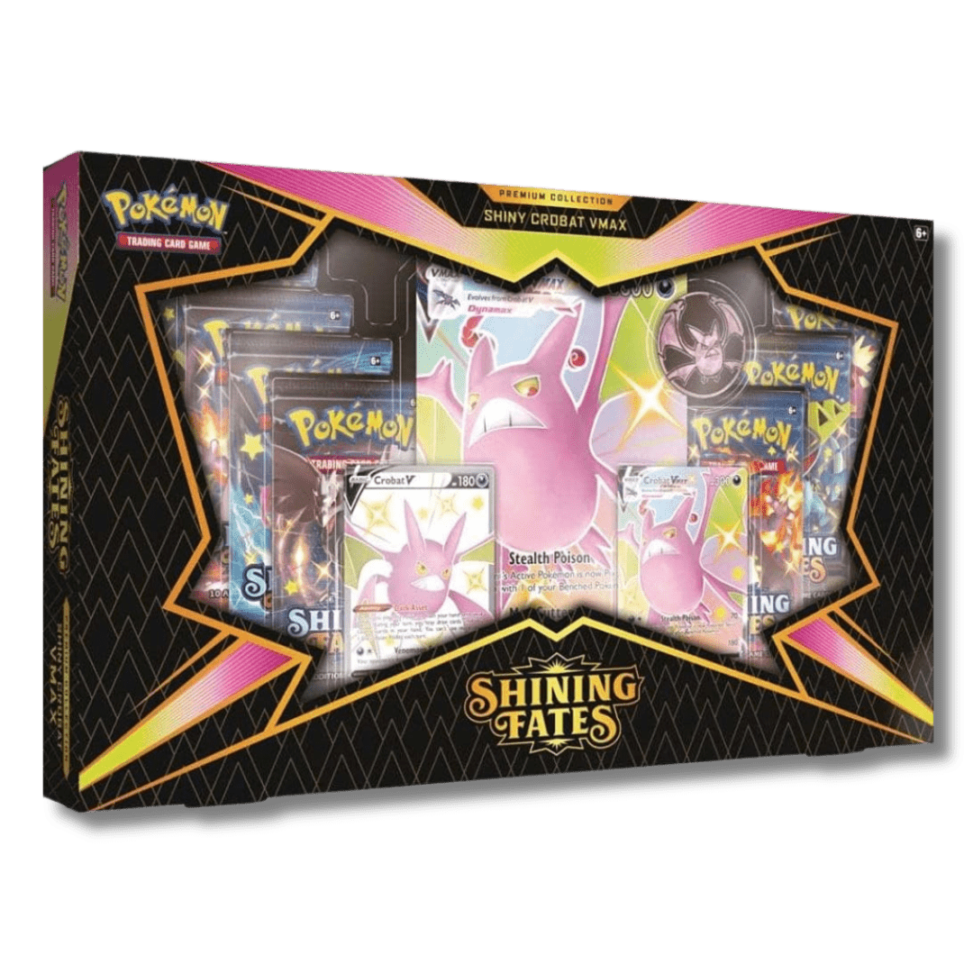 Pokemon TCG: Shining Fates Premium Collection - Shiny Crobat VMAX - Unbox Unbored
