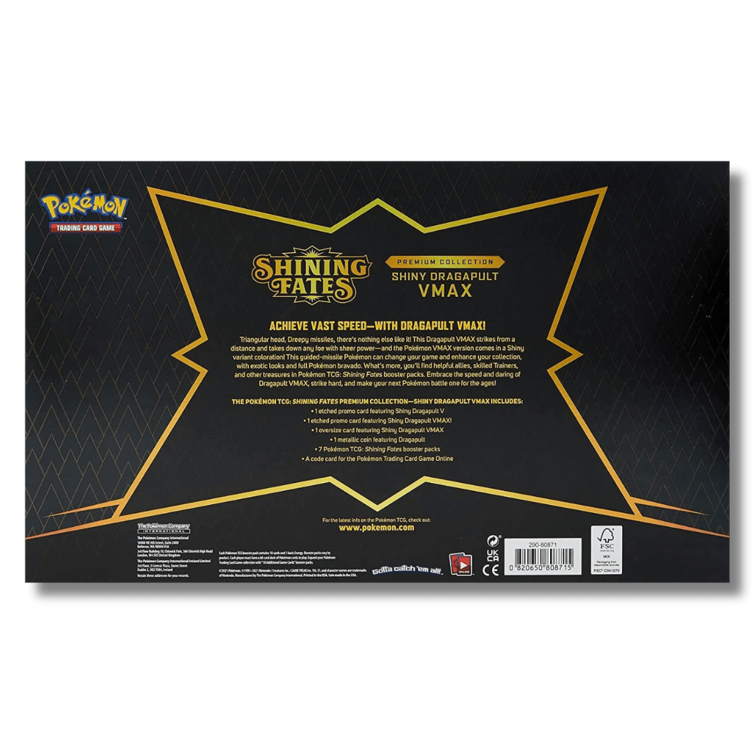 Pokemon TCG: Shining Fates Premium Collection - Shiny Dragapult VMAX - Unbox Unbored