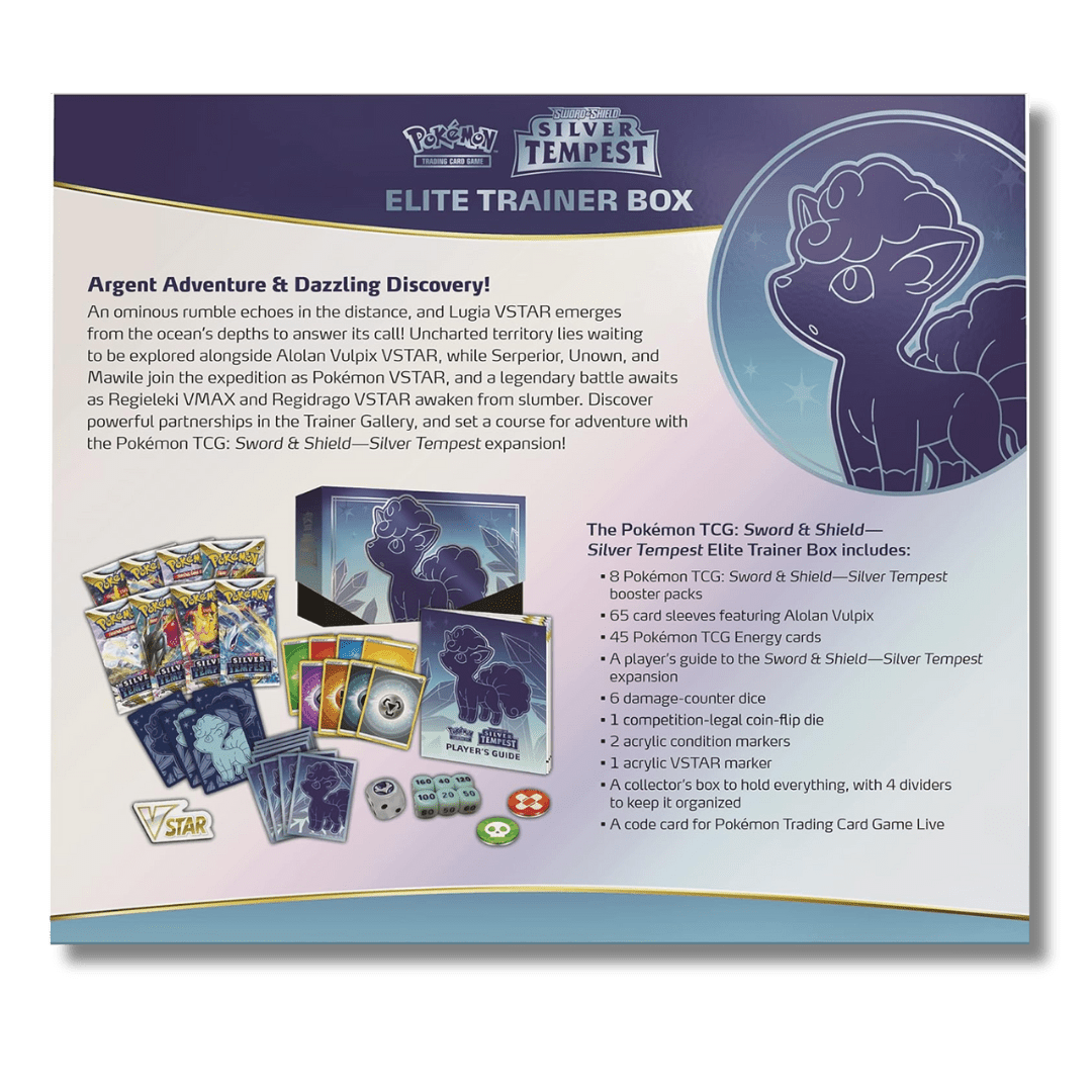 Pokemon TCG: Silver Tempest Elite Trainer Box (ETB) - Unbox Unbored