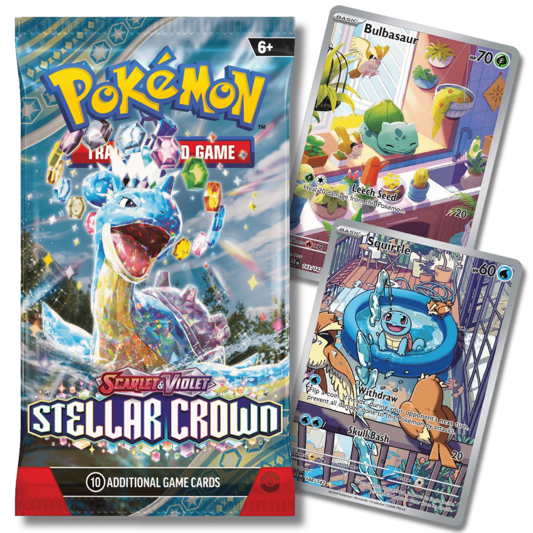 Pokemon TCG: Stellar Crown Booster Pack - Unbox Unbored
