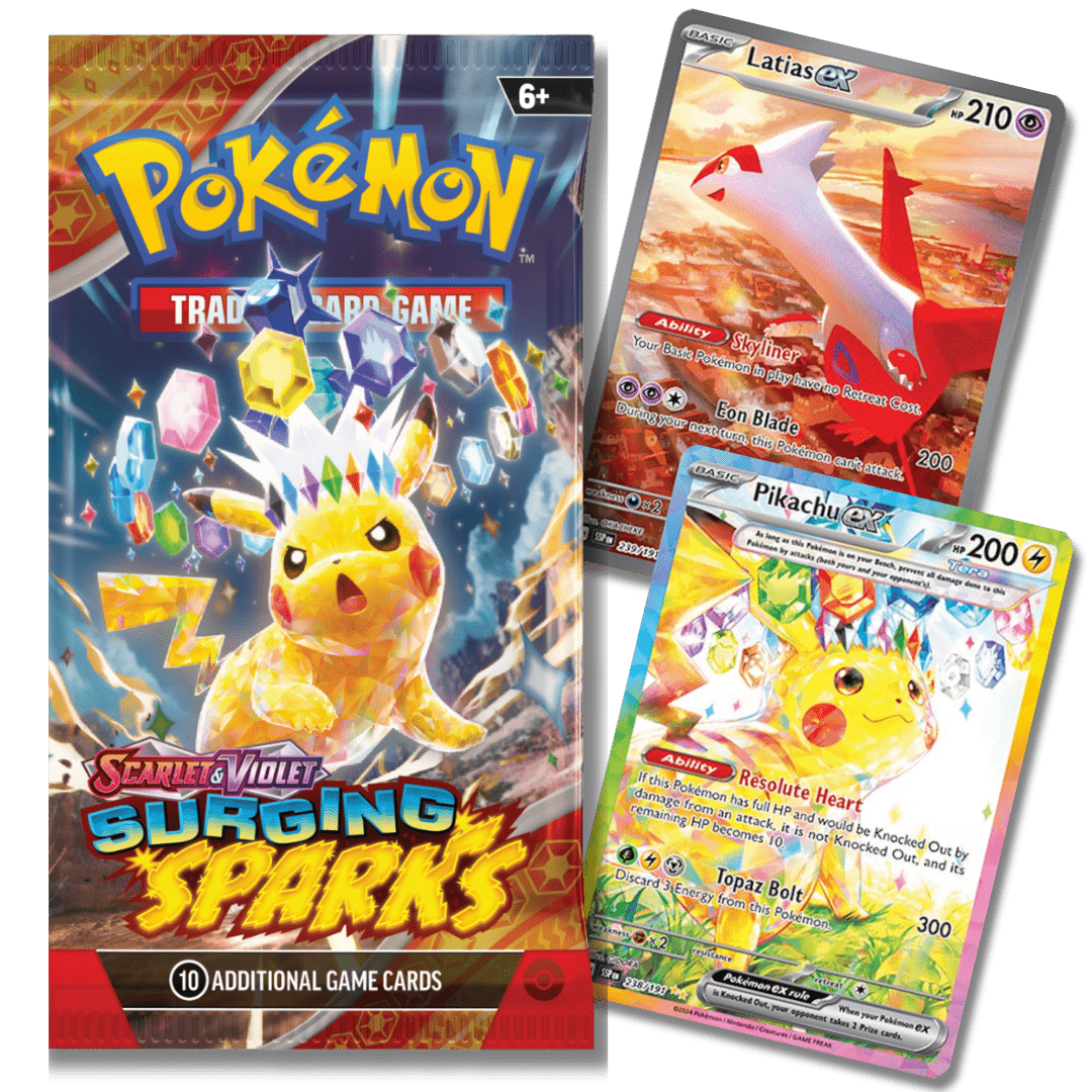 Pokemon TCG: Surging Sparks Booster Pack - Unbox Unbored