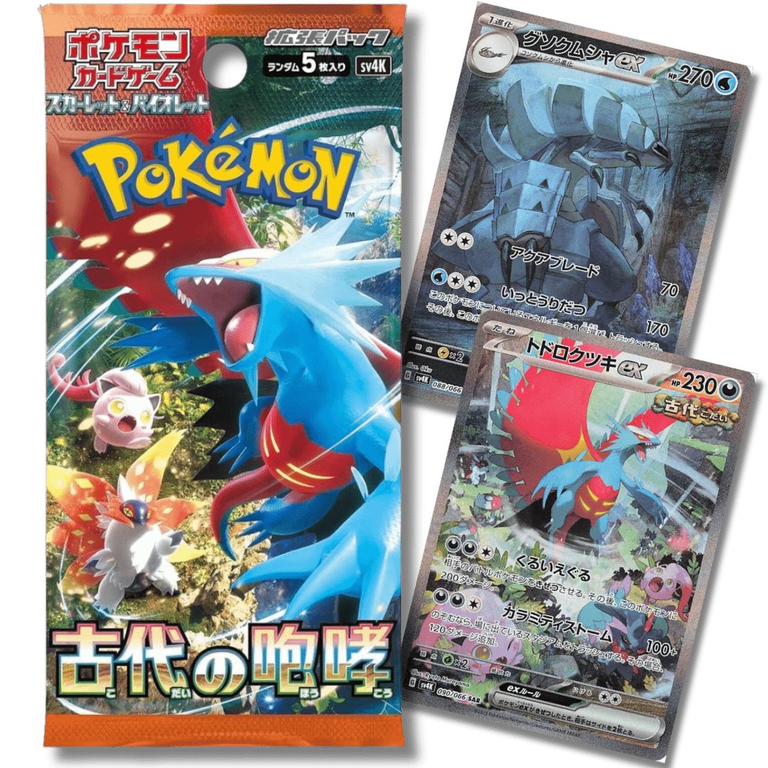 Pokemon TCG: SV4K Ancient Roar Booster Pack (Japanese) - Unbox Unbored