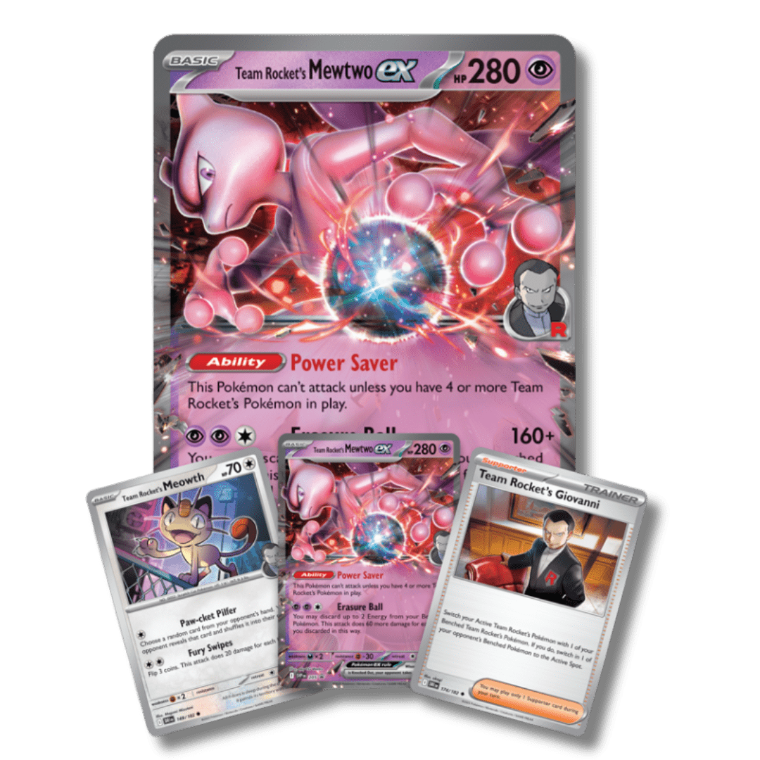 Pokemon TCG: Team Rocket's Mewtwo ex Box - Unbox Unbored
