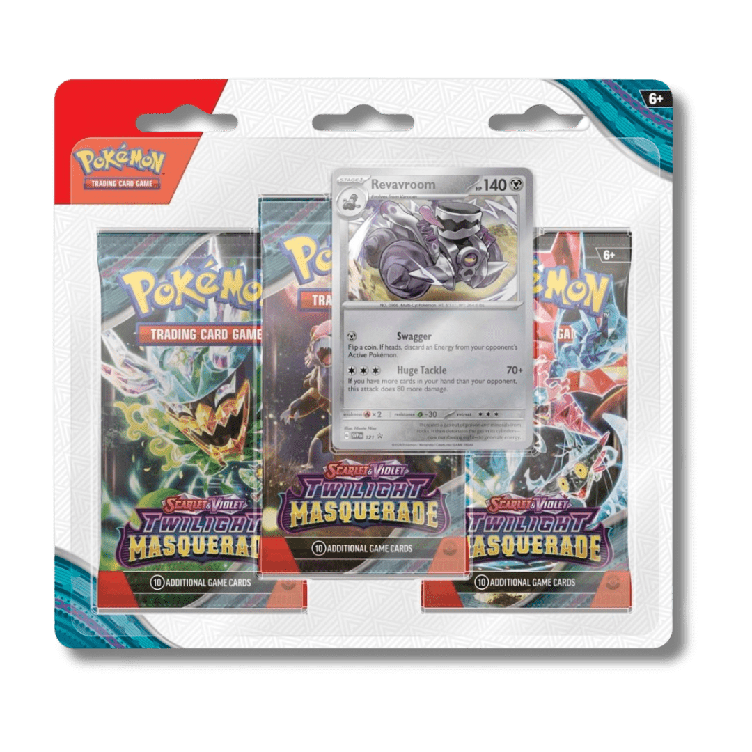 Pokemon TCG: Twilight Masquerade - 3 Booster Blister Pack - Unbox Unbored