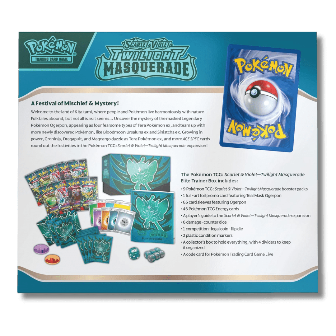 Pokemon TCG: Twilight Masquerade Elite Trainer Box (ETB) - Unbox Unbored